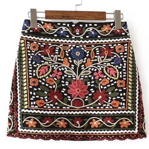 Goodnight macaroon bailey embroidered skirt